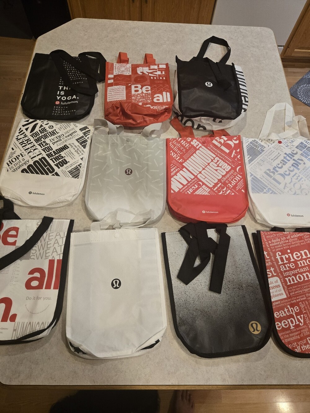 Lululemon Tote Bag Lot - 11 Total.